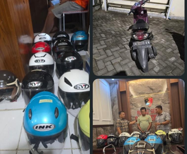 Polres Situbondo Ungkap Pencurian Helm